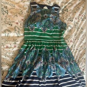 Eliza J size 13 blue and green paisley woman’s dress